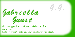 gabriella gunst business card